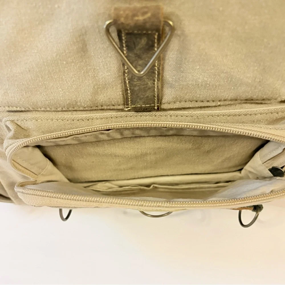 The Barrel Shack Nelson Backpack Handmade Distressed Canvas Rugged Military